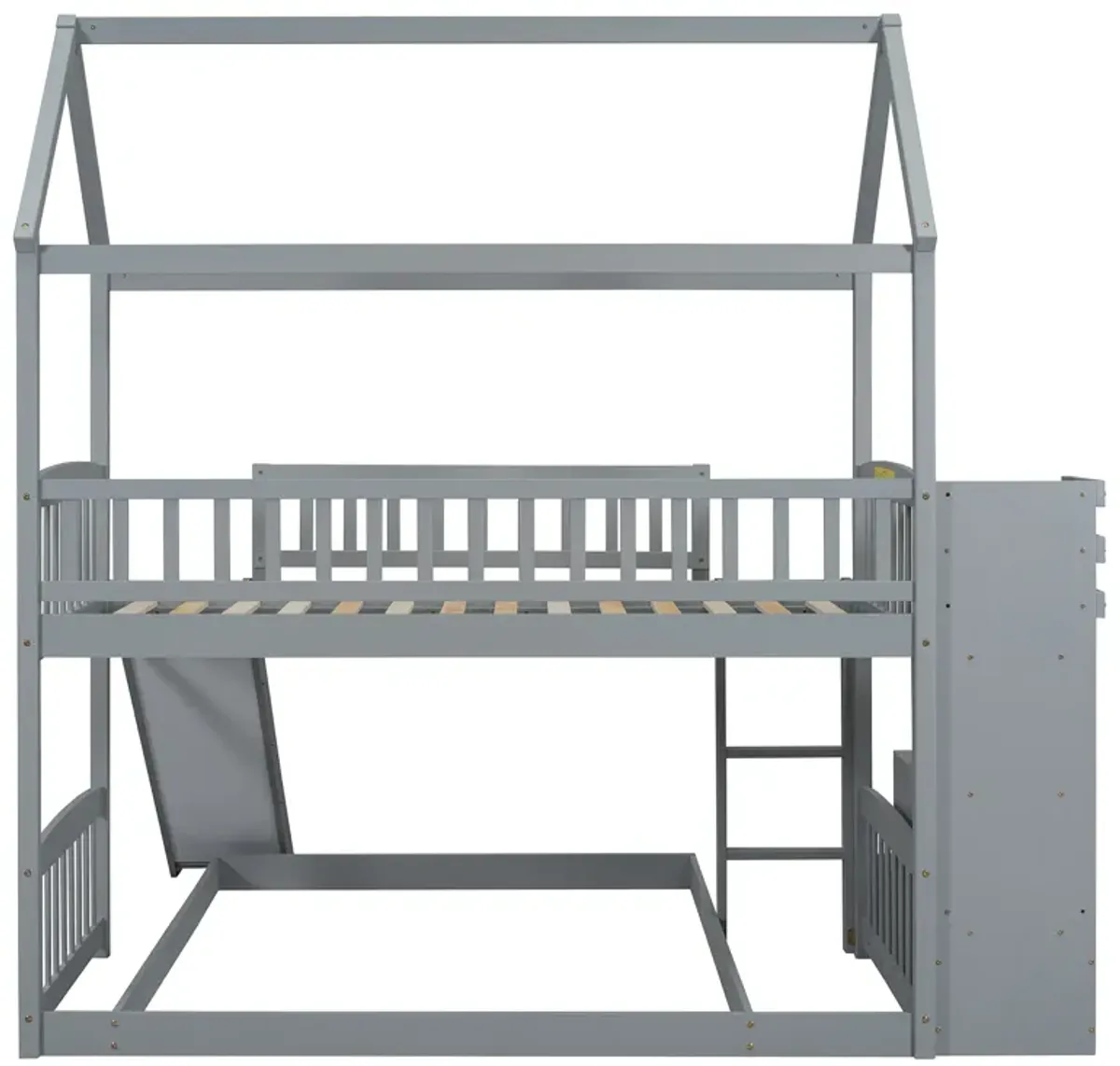 Merax Bunk Bed with Two Drawers and Slide