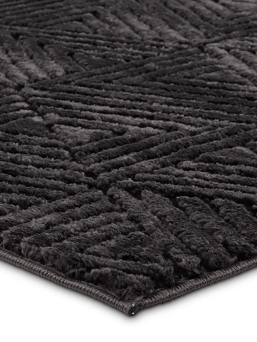 Calix By Nikki Chu Ziazan Black 2'5" x 10' Runner Rug