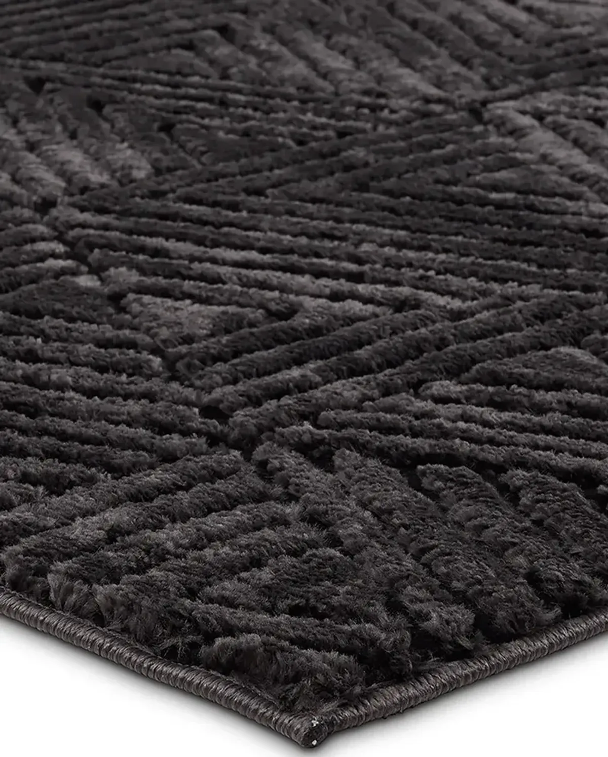 Calix By Nikki Chu Ziazan Black 2'5" x 10' Runner Rug