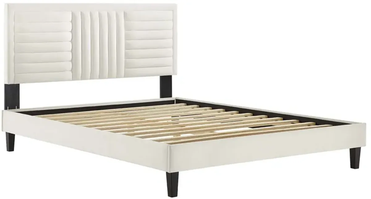 Modway - Sofia Channel Tufted Performance Velvet King Platform Bed