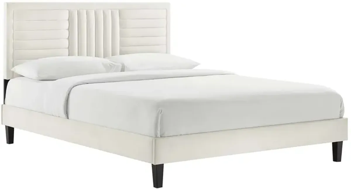 Modway - Sofia Channel Tufted Performance Velvet King Platform Bed