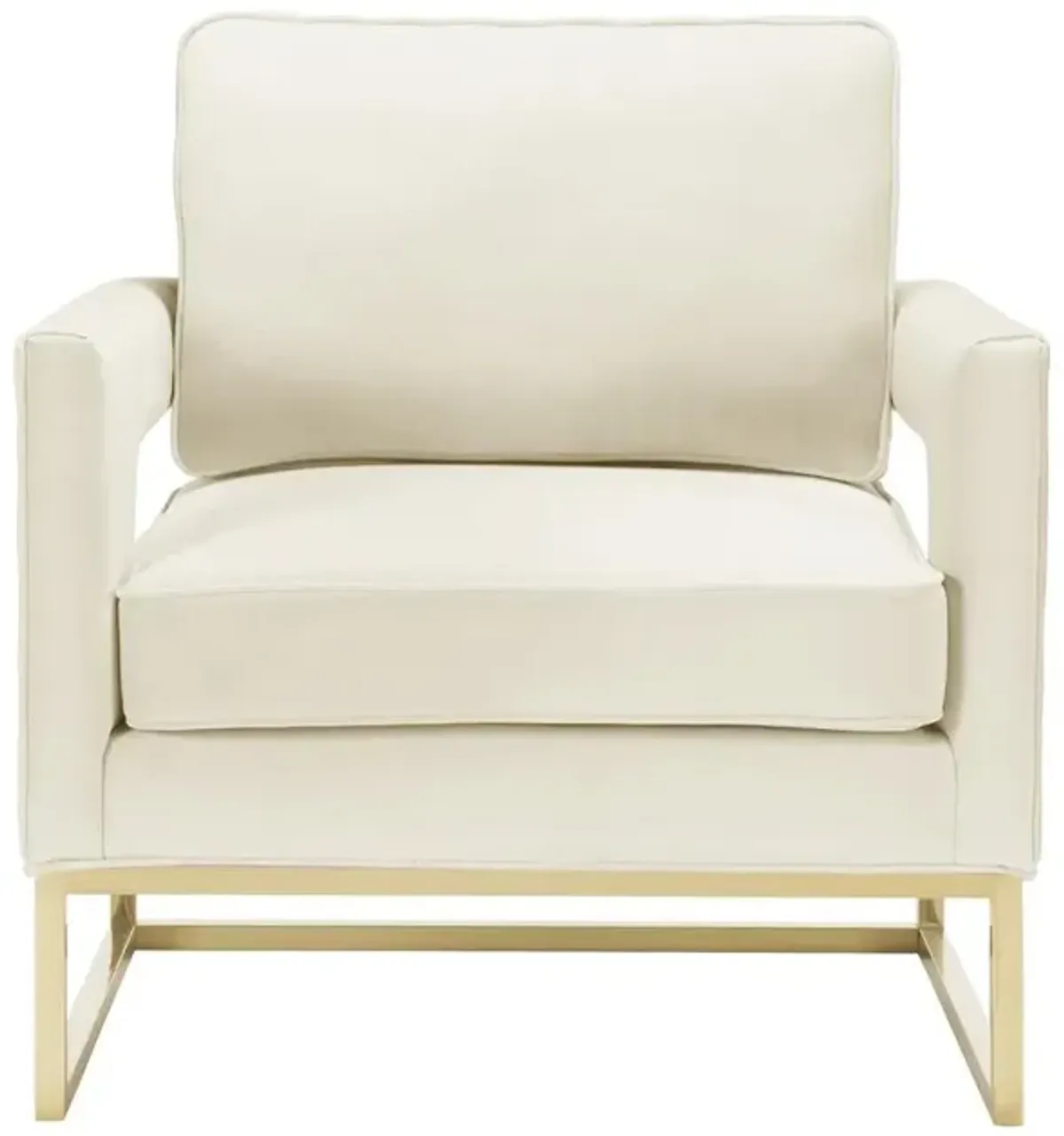 Belen Kox Elegant Cream Velvet Chair, Belen Kox