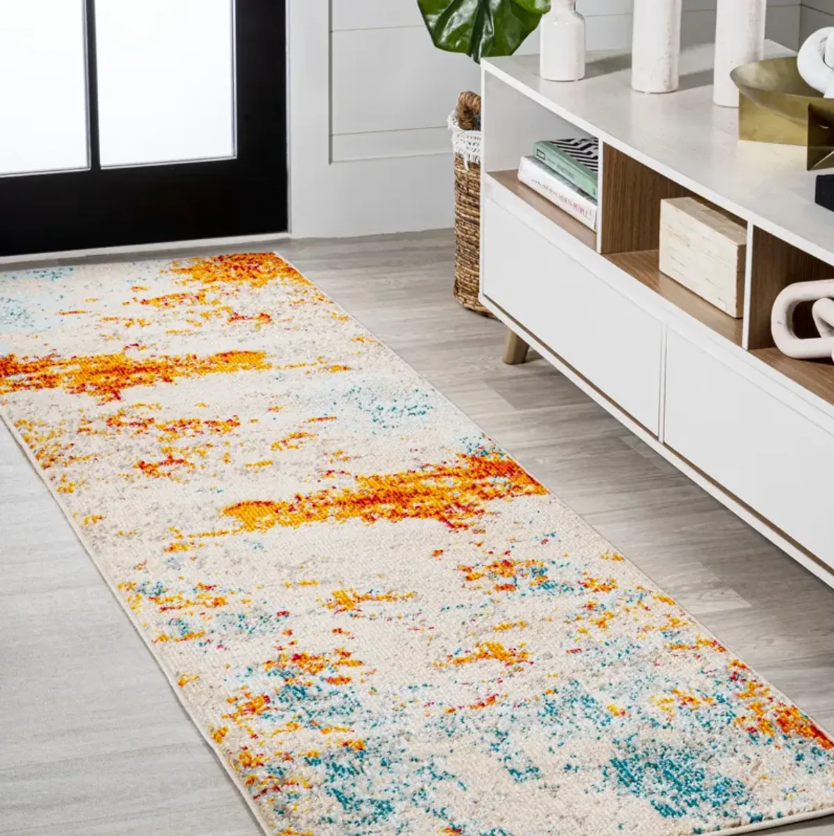 Sunset Modern Abstract Area Rug