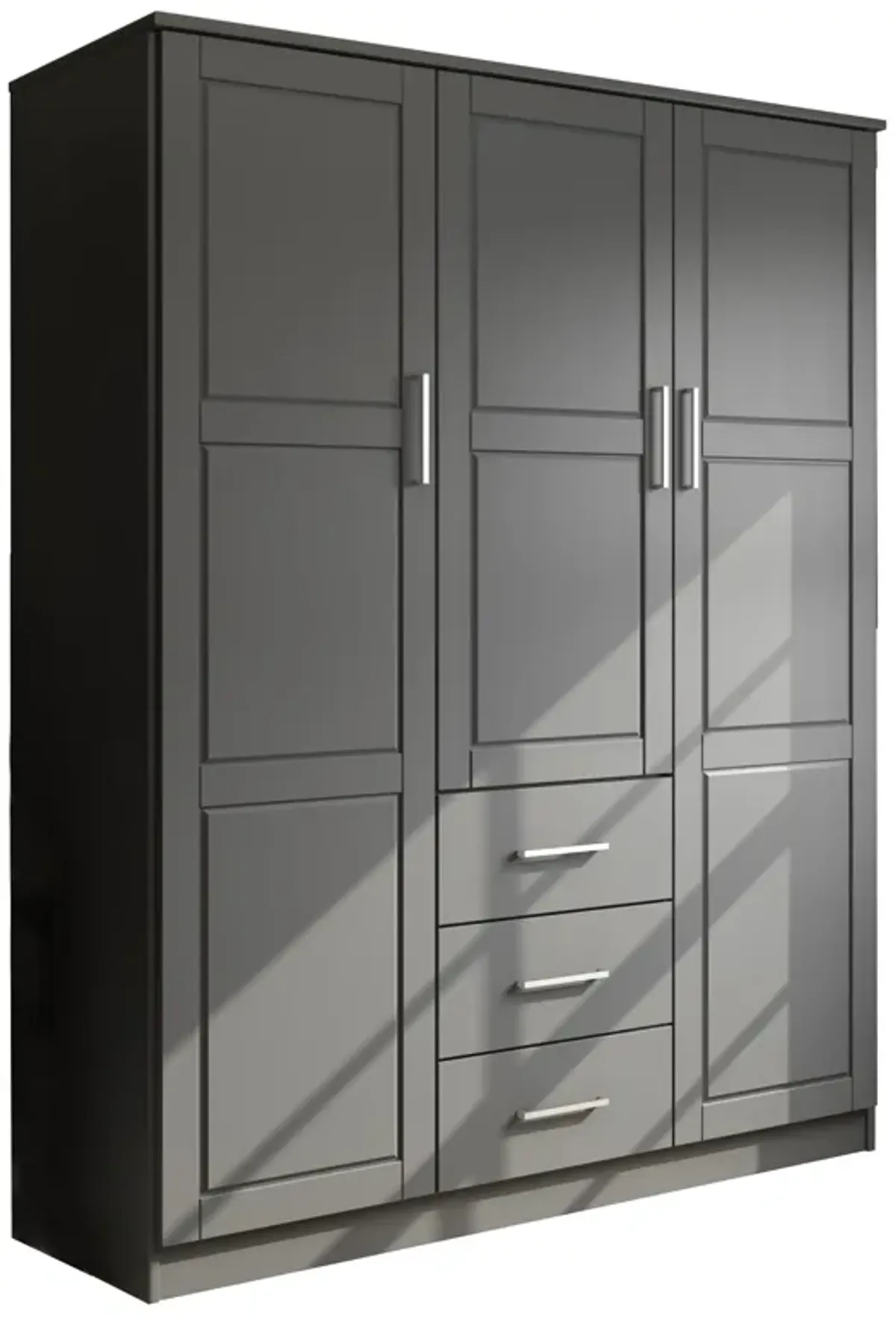 100% Solid Wood Cosmo 3-Door Wardrobe