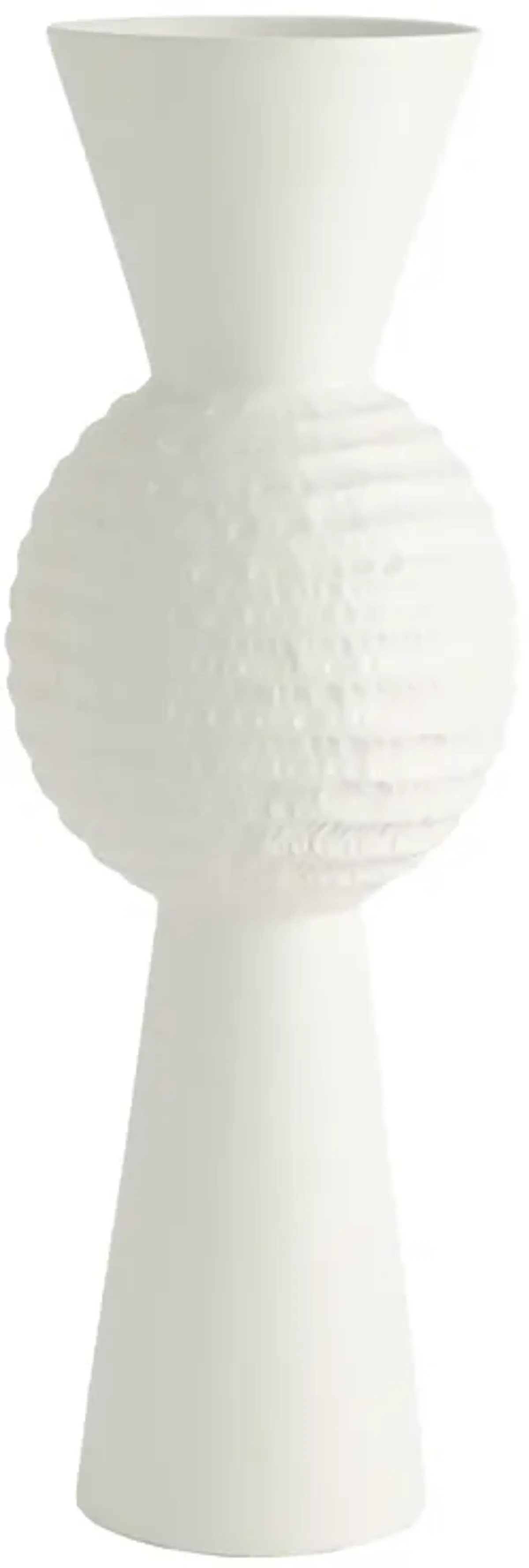 High Chiseled Orb Vase