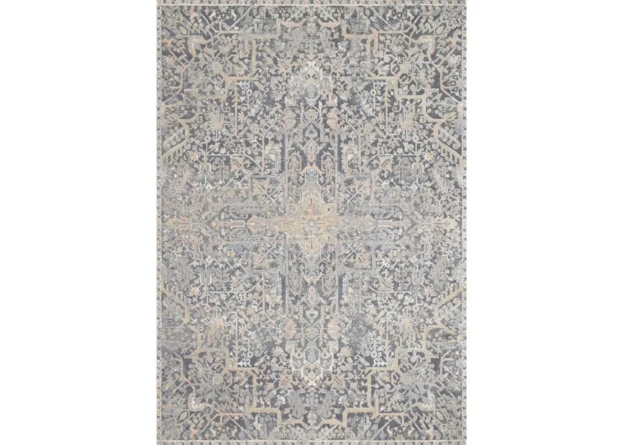 Lucia LUC02 Charcoal/Multi 7'9" x 10'6" Rug