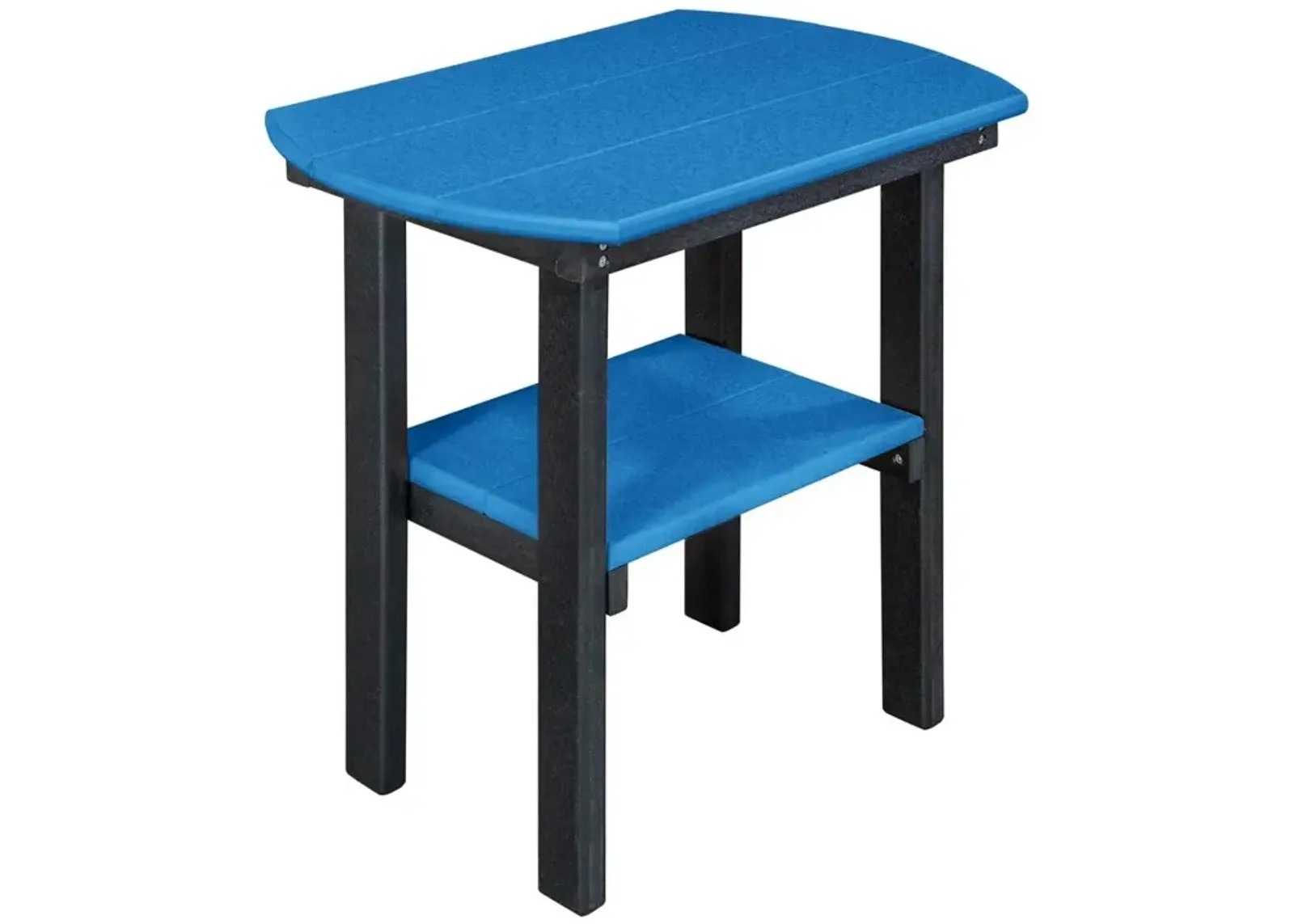 OS Home and Office Model 525BBK Oval End Table in Blue with a Black Base, Made in the USA