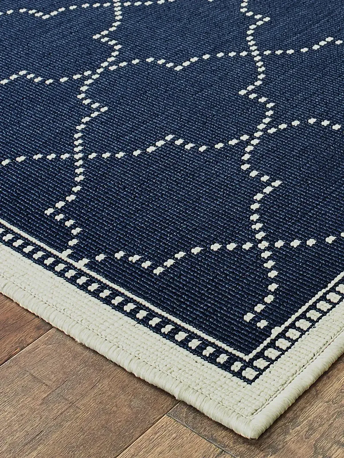 Marina 6'7" x 9'6" Navy Rug