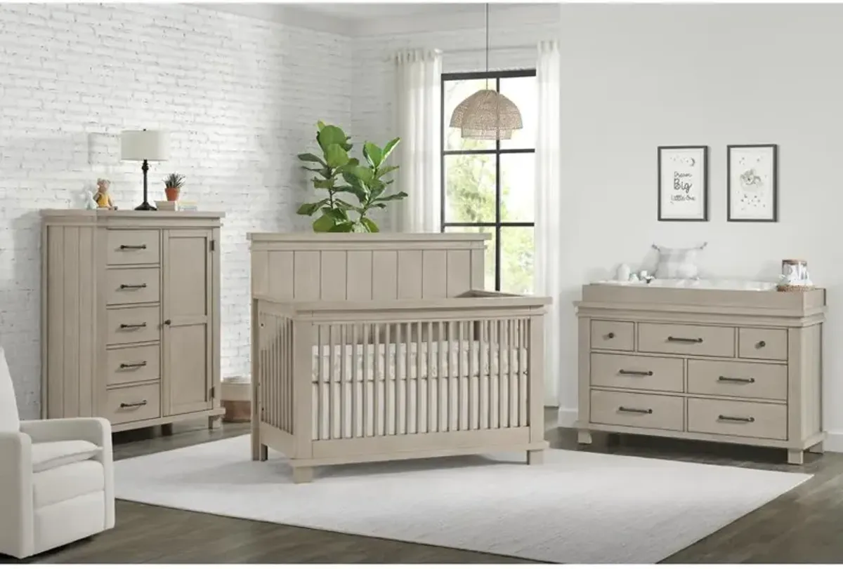 Soho Baby Hampton 4 In 1 Crib Stone Wash