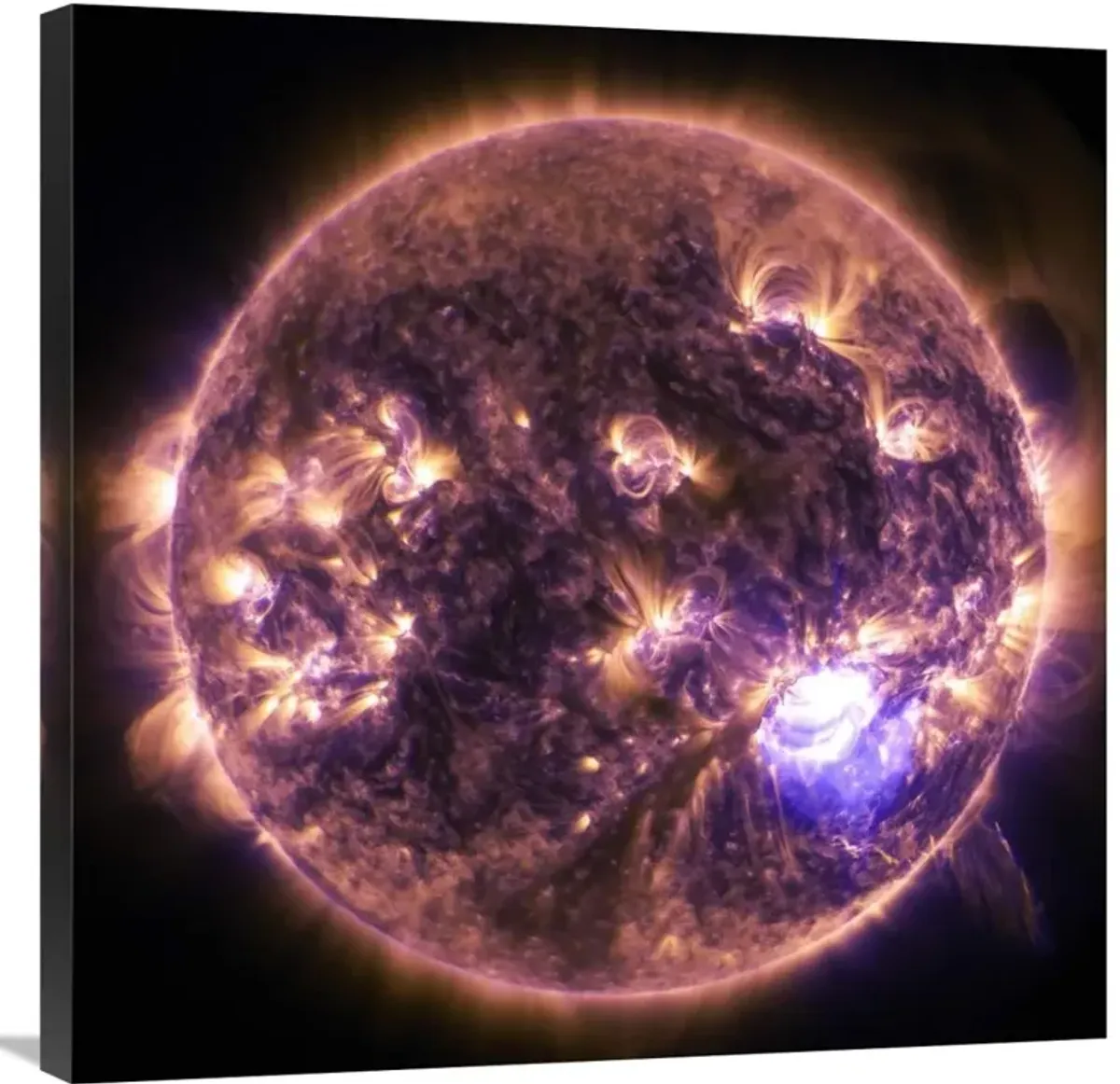 Solar Dynamics Observatory - December 19, 2014-Canvas Art-30x30