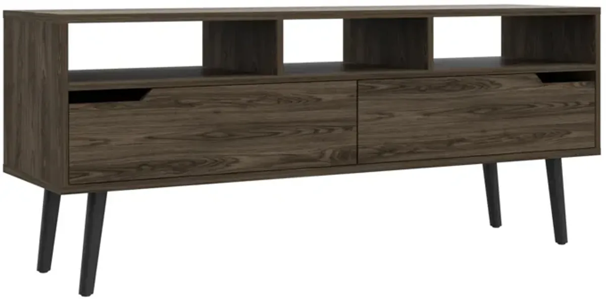 Tv Stand For Tv´S Up 52" Bull, Living Room, Dark Walnut