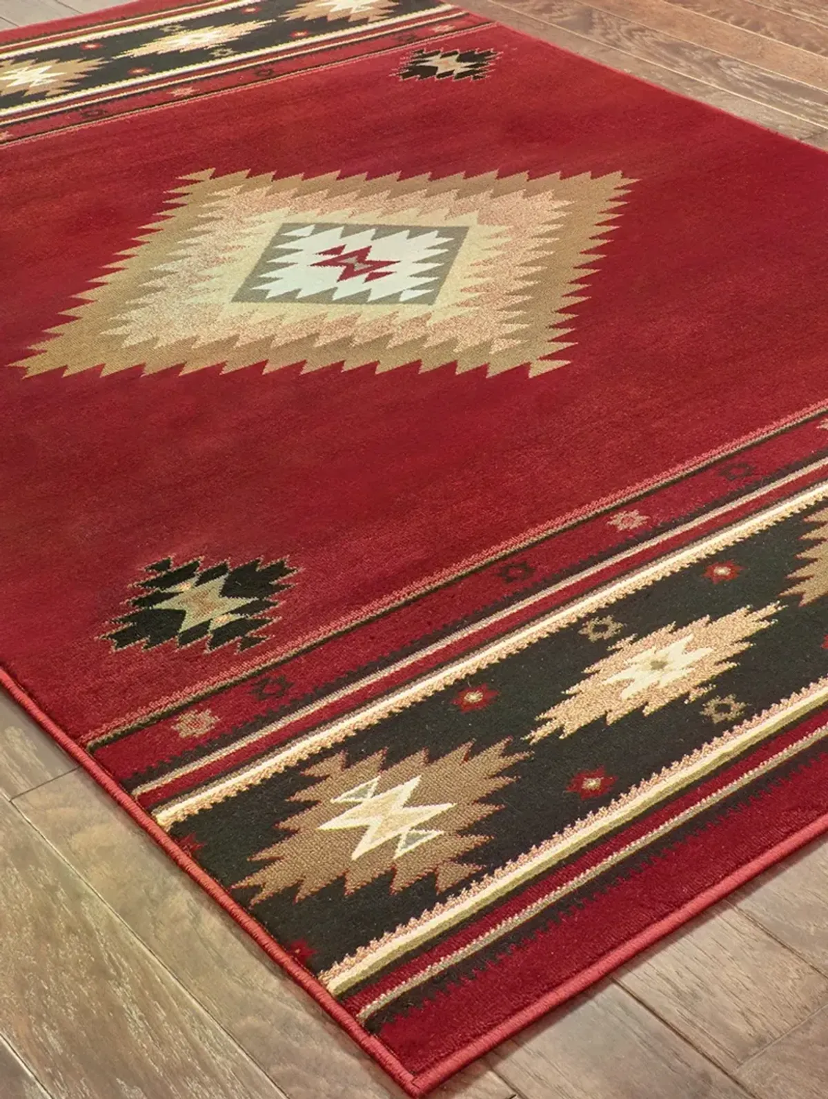 Hudson 5'3" x 7'6" Red Rug