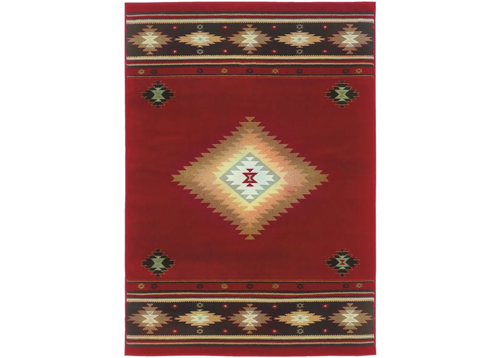 Hudson 5'3" x 7'6" Red Rug