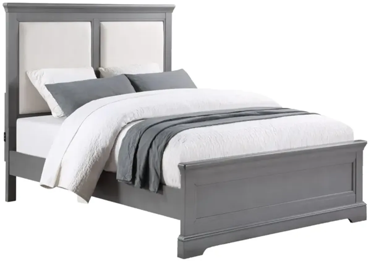 Tamarack Upholstered Full Bed in Gray