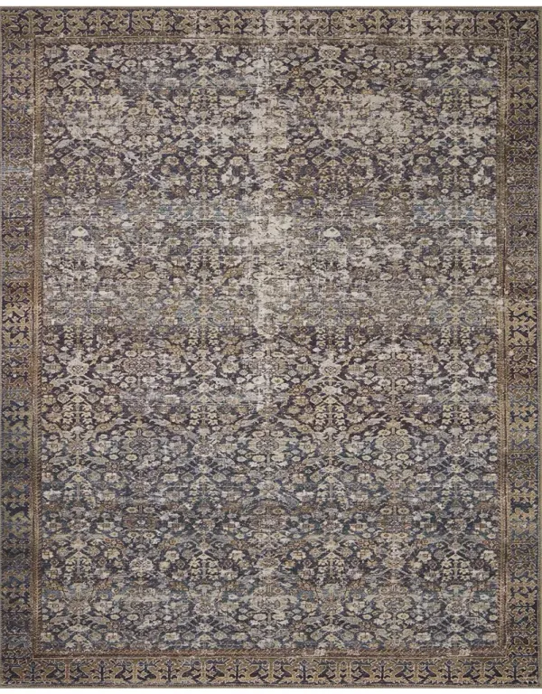Georgie GER-05 Denim / Spice 2''6" x 7''6" Rug by Amber Lewis