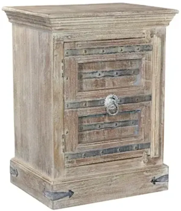 Taran Designs Callan 1-door Solid Wood Nightstand (Left)