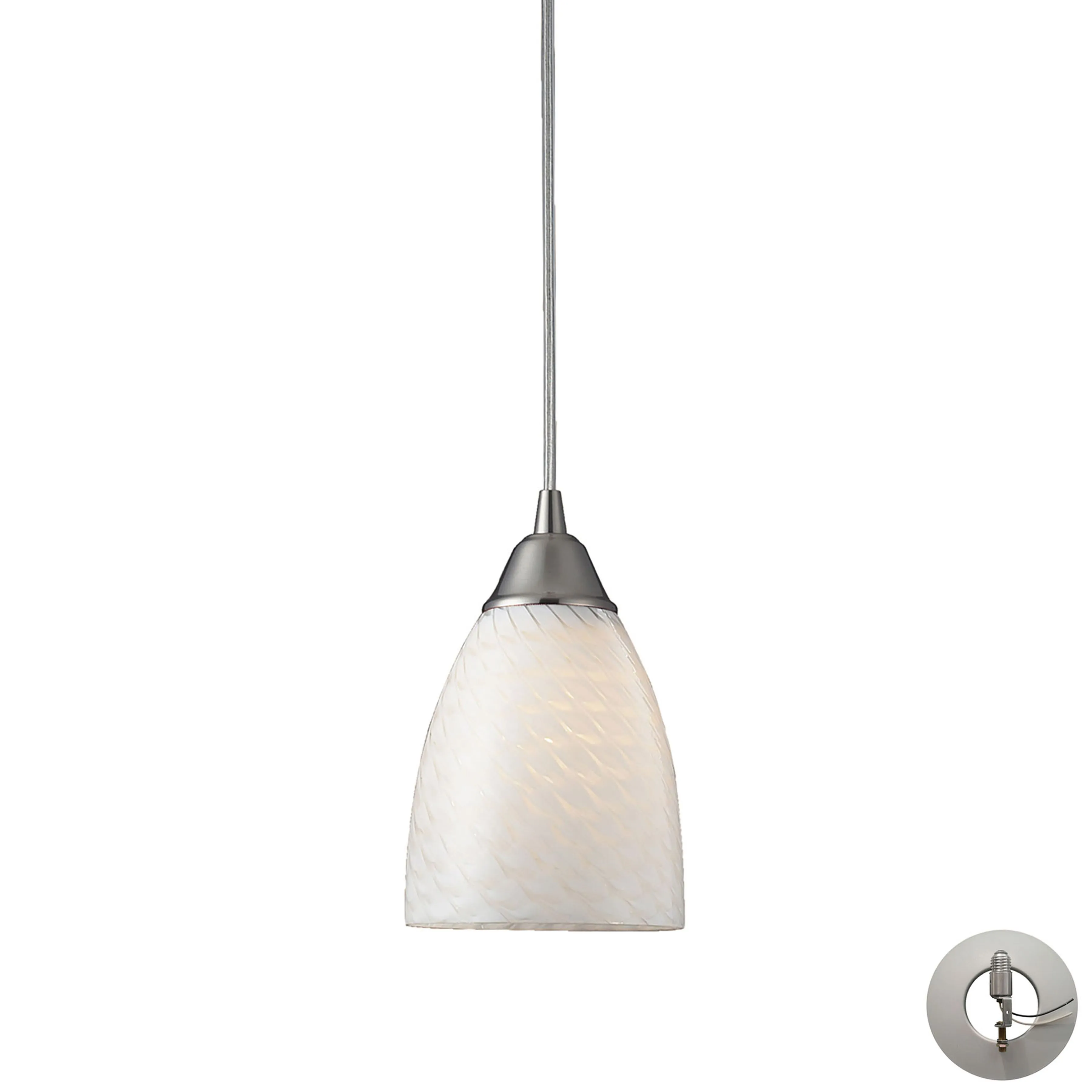 Arco Baleno Mini Pendant - White Swirl