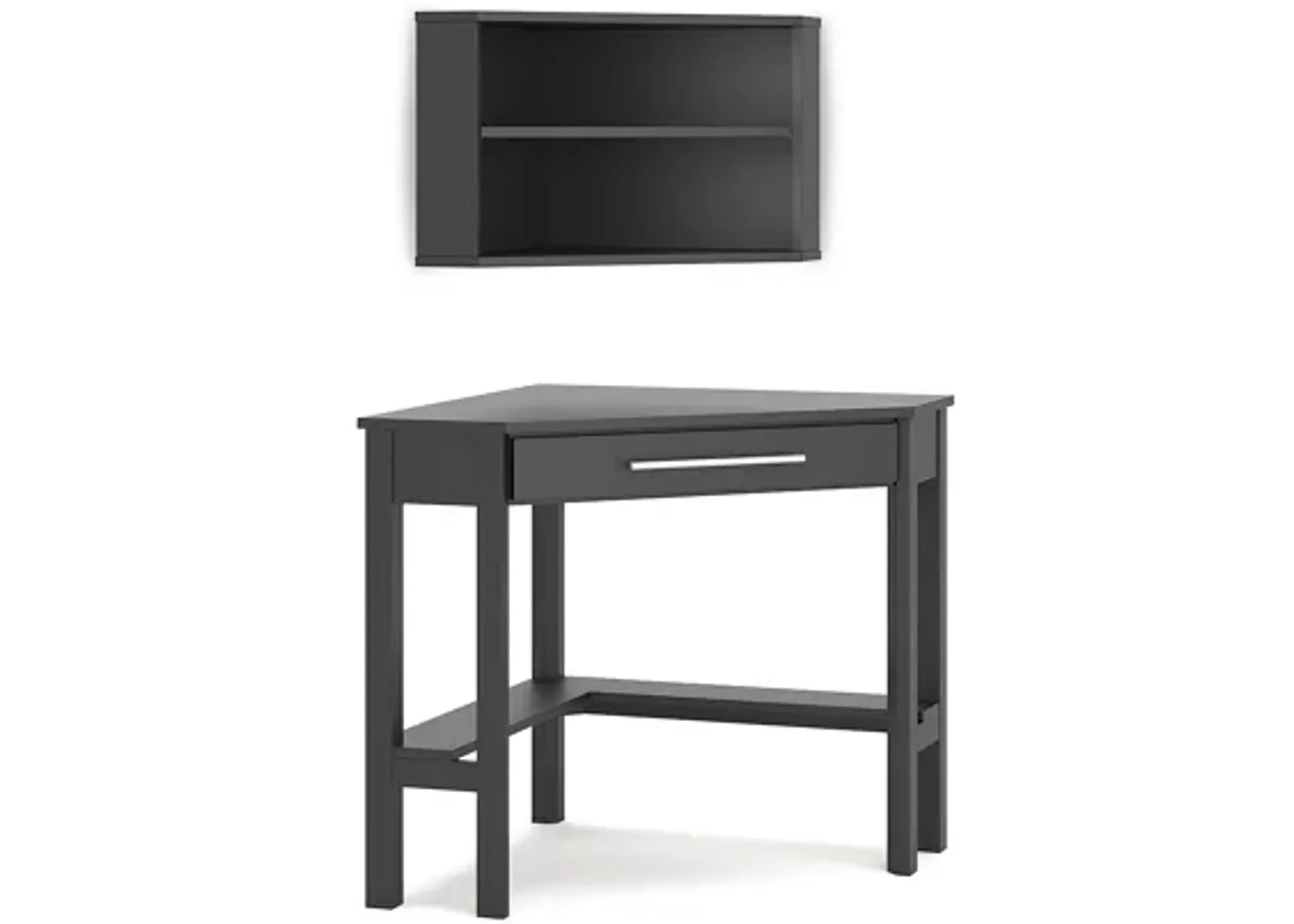 Otaska Home Office Corner Desk with Bookcase