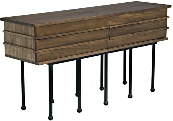 Oliver Console, Dark Walnut