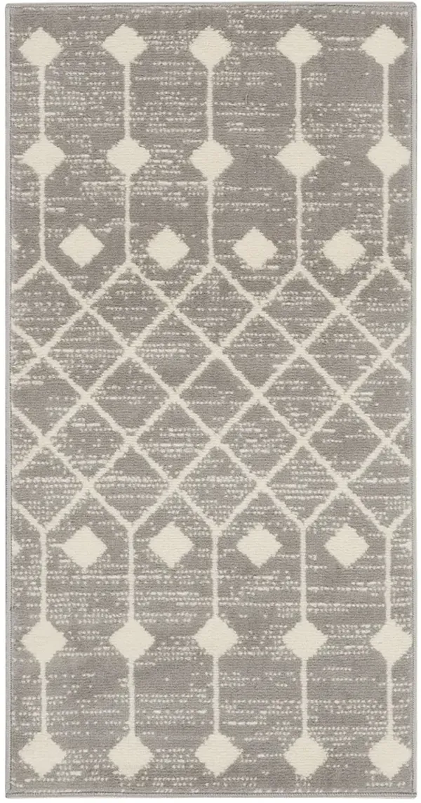 Grafix GRF37 Gray 3' x 5' Rug