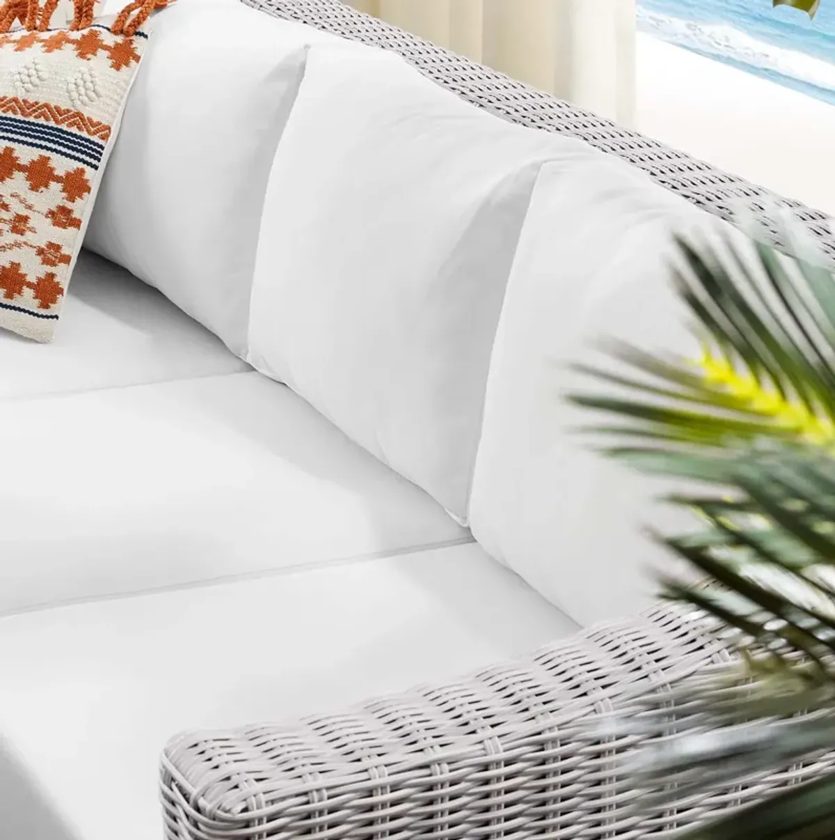 Modway - Conway Sunbrella� Outdoor Patio Wicker Rattan Sofa