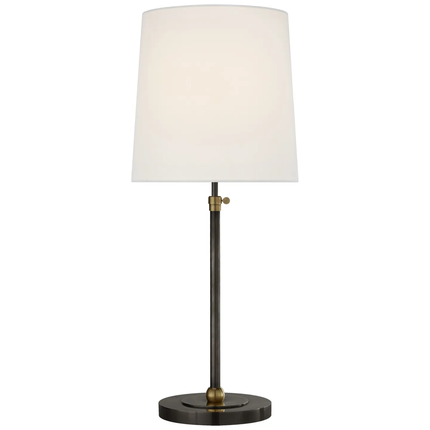 Bryant Large Table Lamp in Bronze and Hand-Rubbed Antique Brass