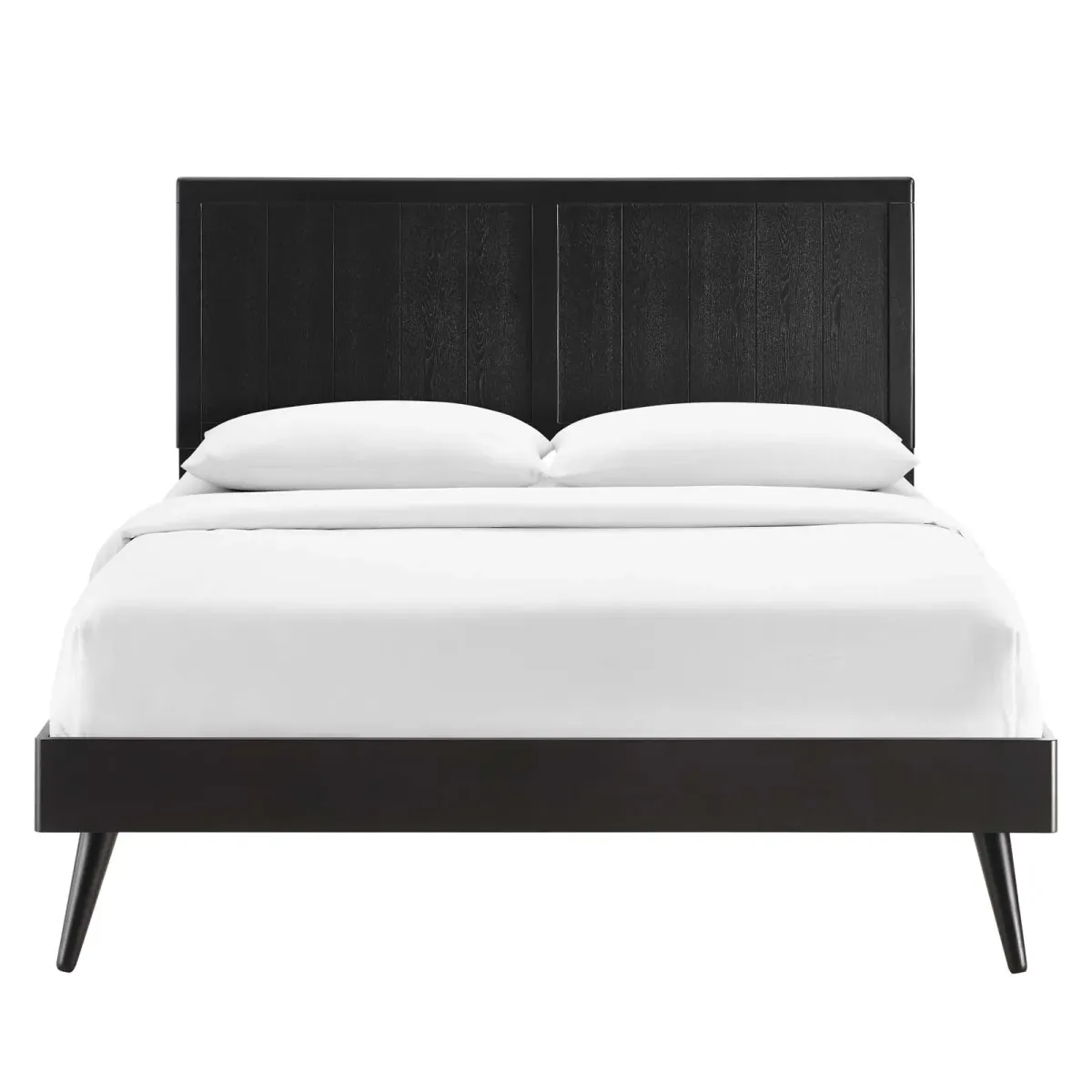 Modway - Alana King Wood Platform Bed with Splayed Legs