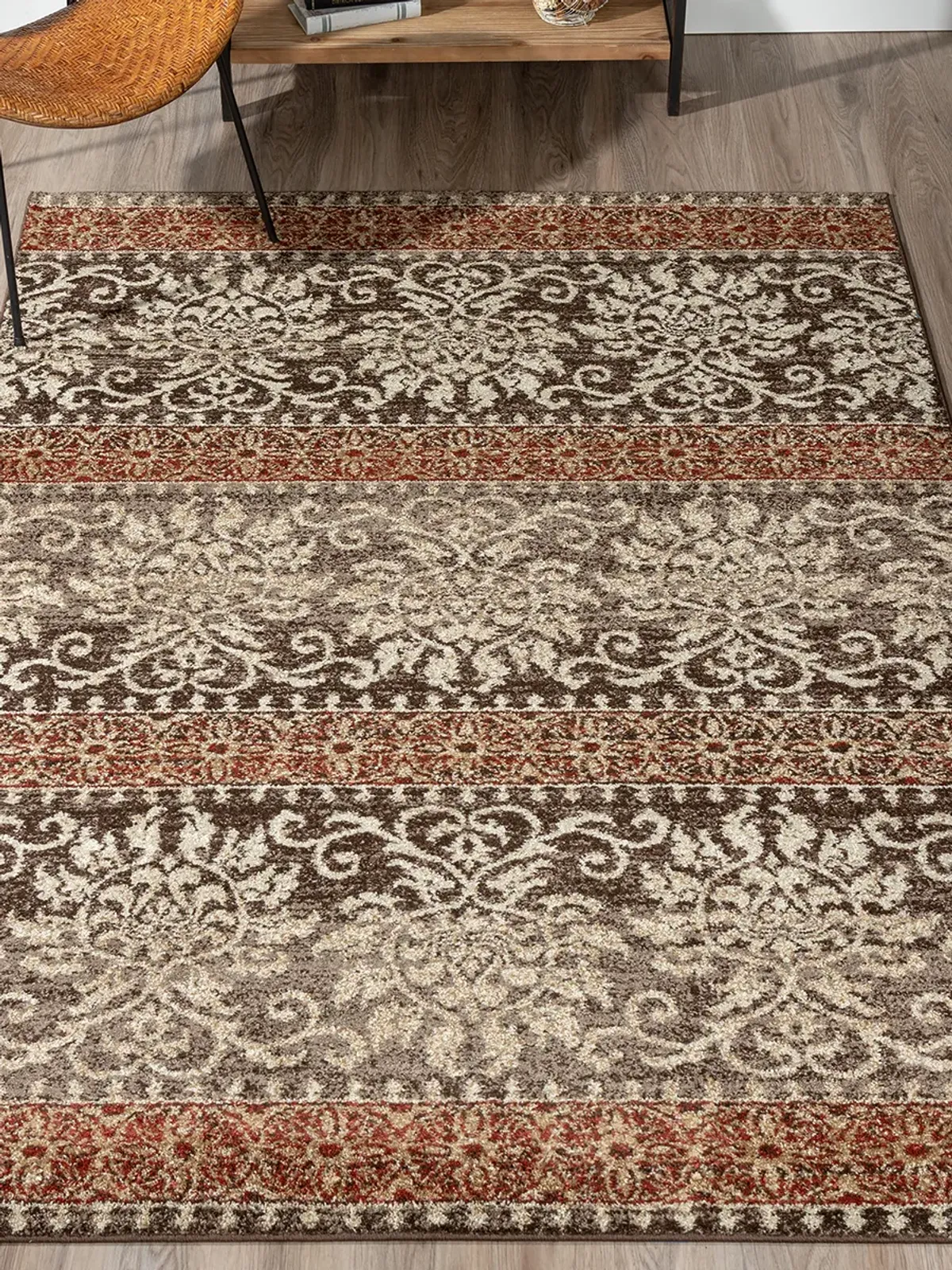 Gala GA6 Chocolate 4'11" x 7' Rug