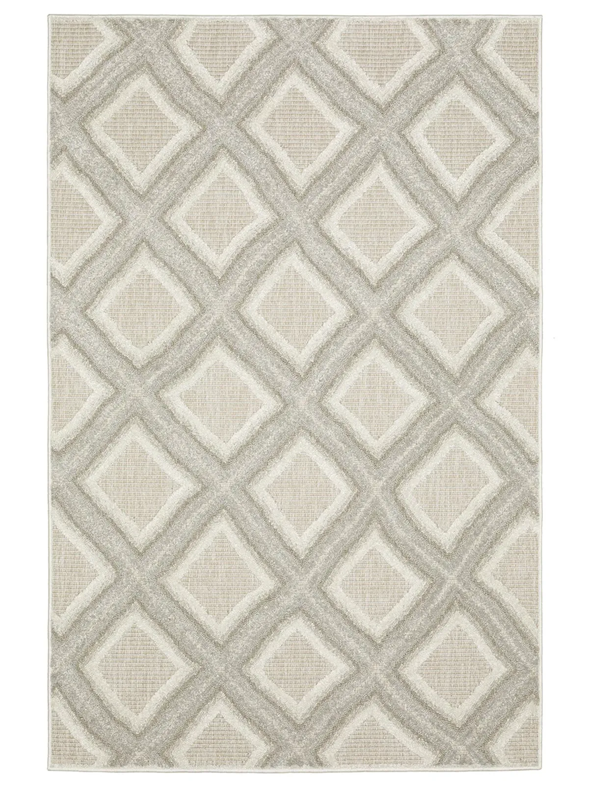 Tangier 6'7" x 9'6" Grey Rug