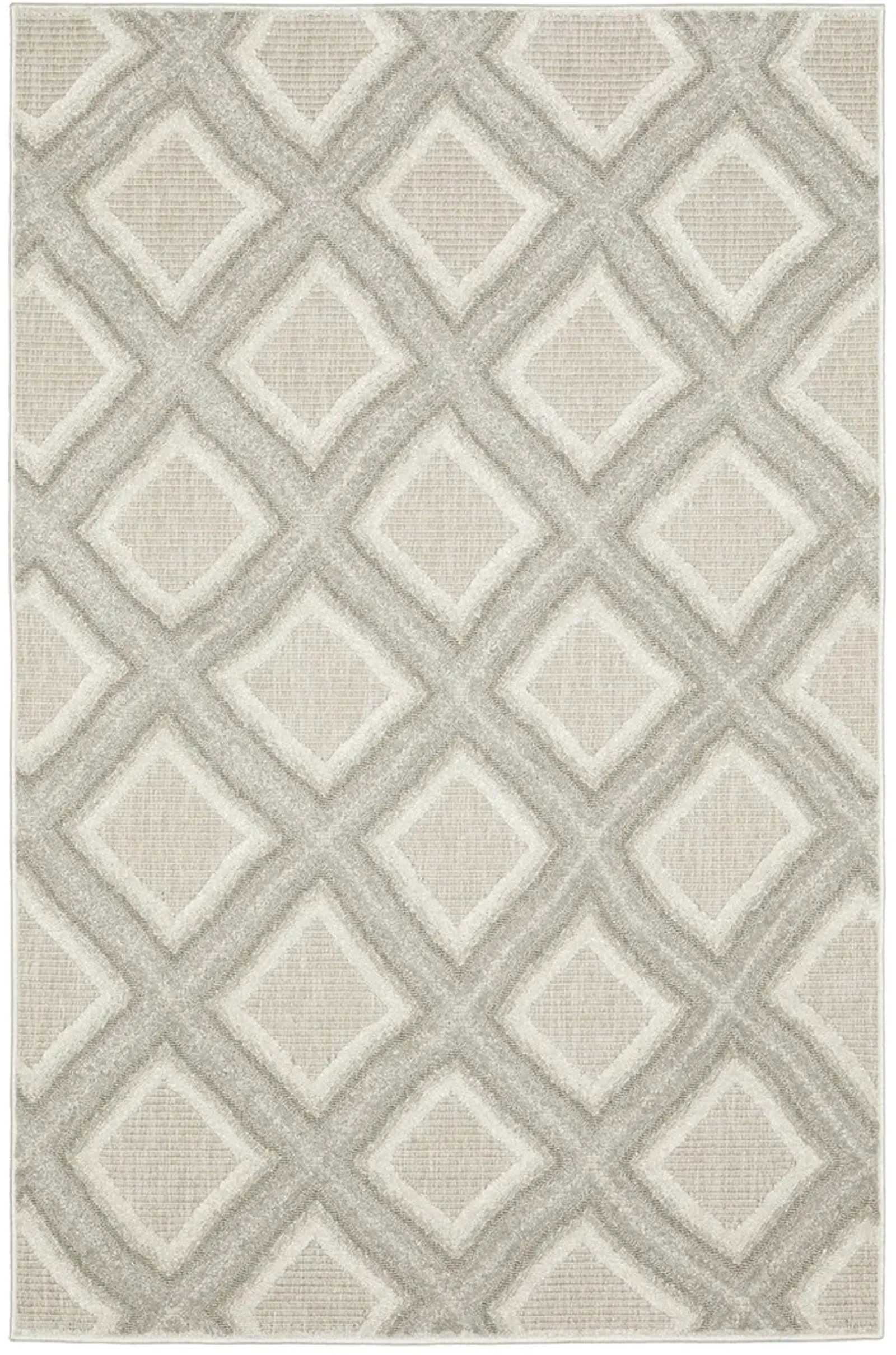 Tangier 6'7" x 9'6" Grey Rug