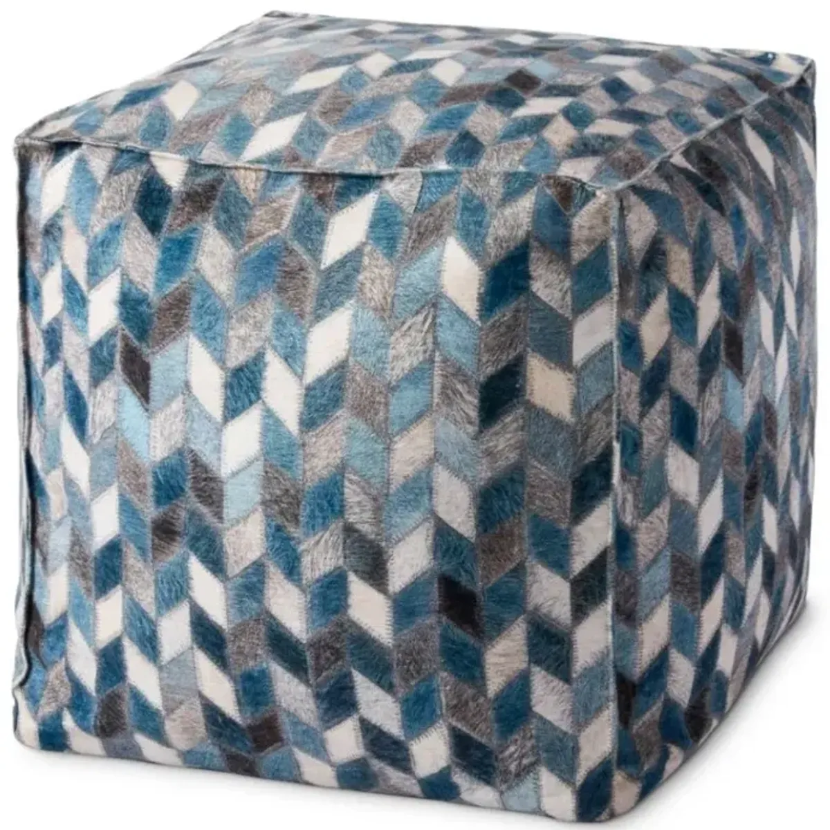 Poufs PF0004 Grey / Multi 18"W x 18"D x 18"H