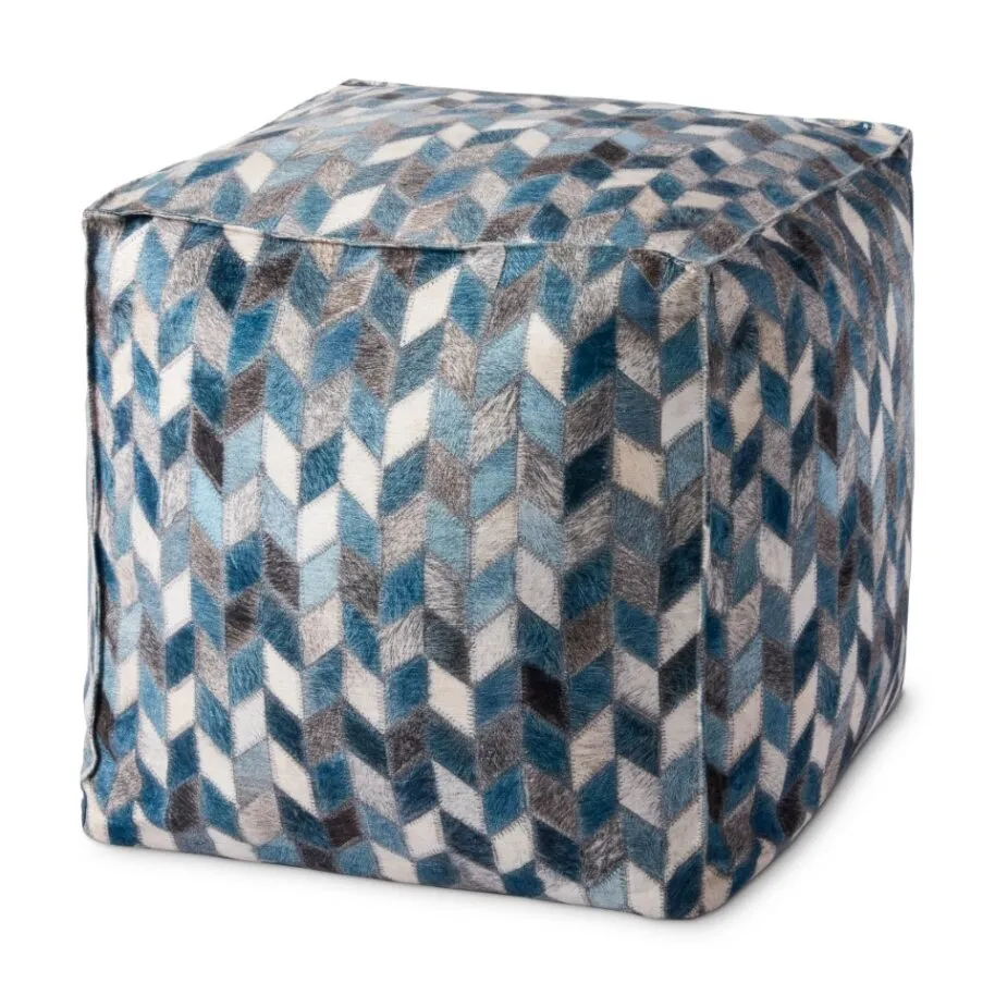 Poufs PF0004 Grey / Multi 18"W x 18"D x 18"H