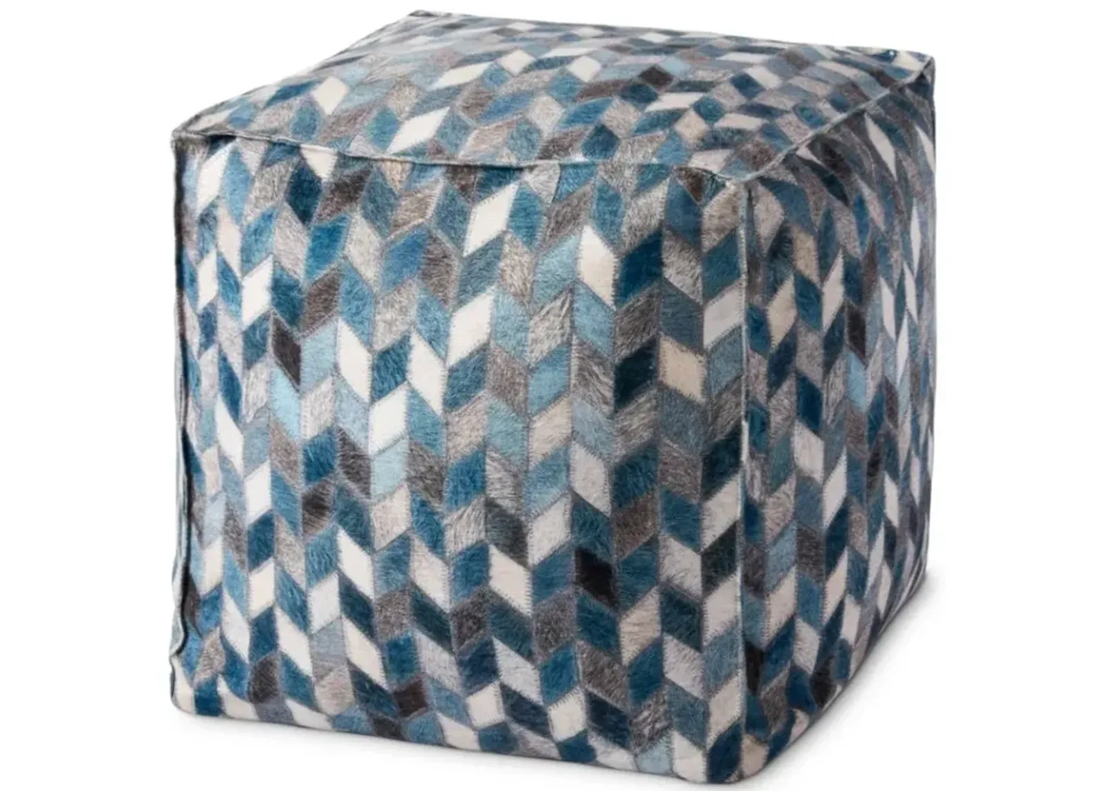 Poufs PF0004 Grey / Multi 18"W x 18"D x 18"H