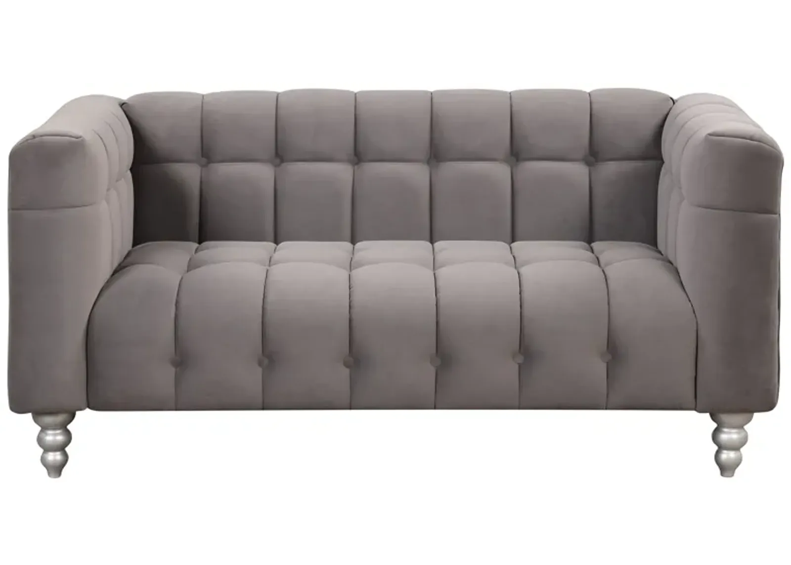 Modern Upholstered Sofa with Buttoned Tufted Backrest