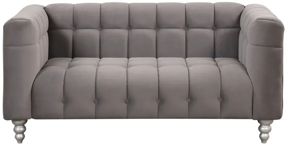 Modern Upholstered Sofa with Buttoned Tufted Backrest