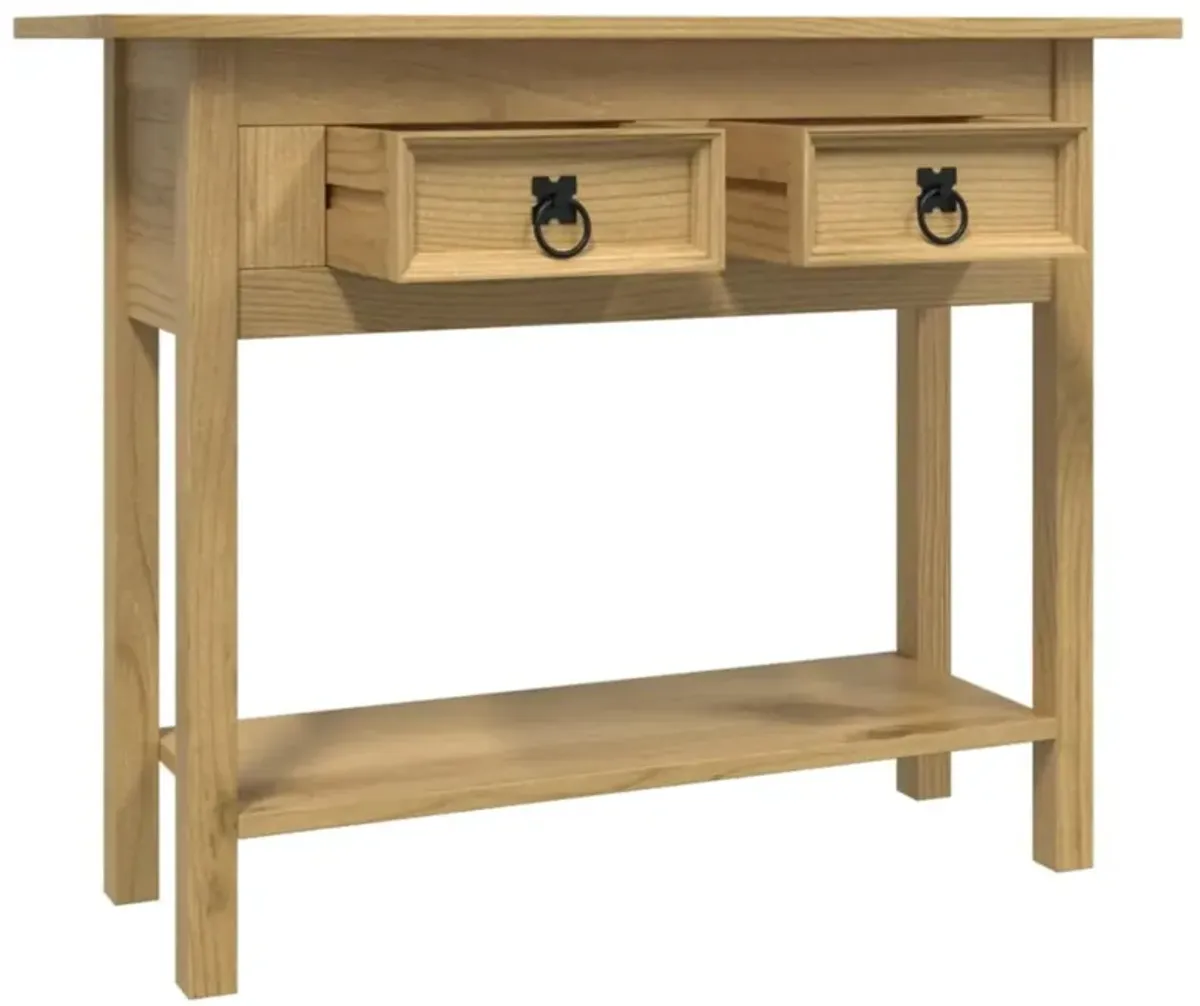 vidaXL Console Table Mexican Pine Corona Range 35.4"x13.6"x28.7"