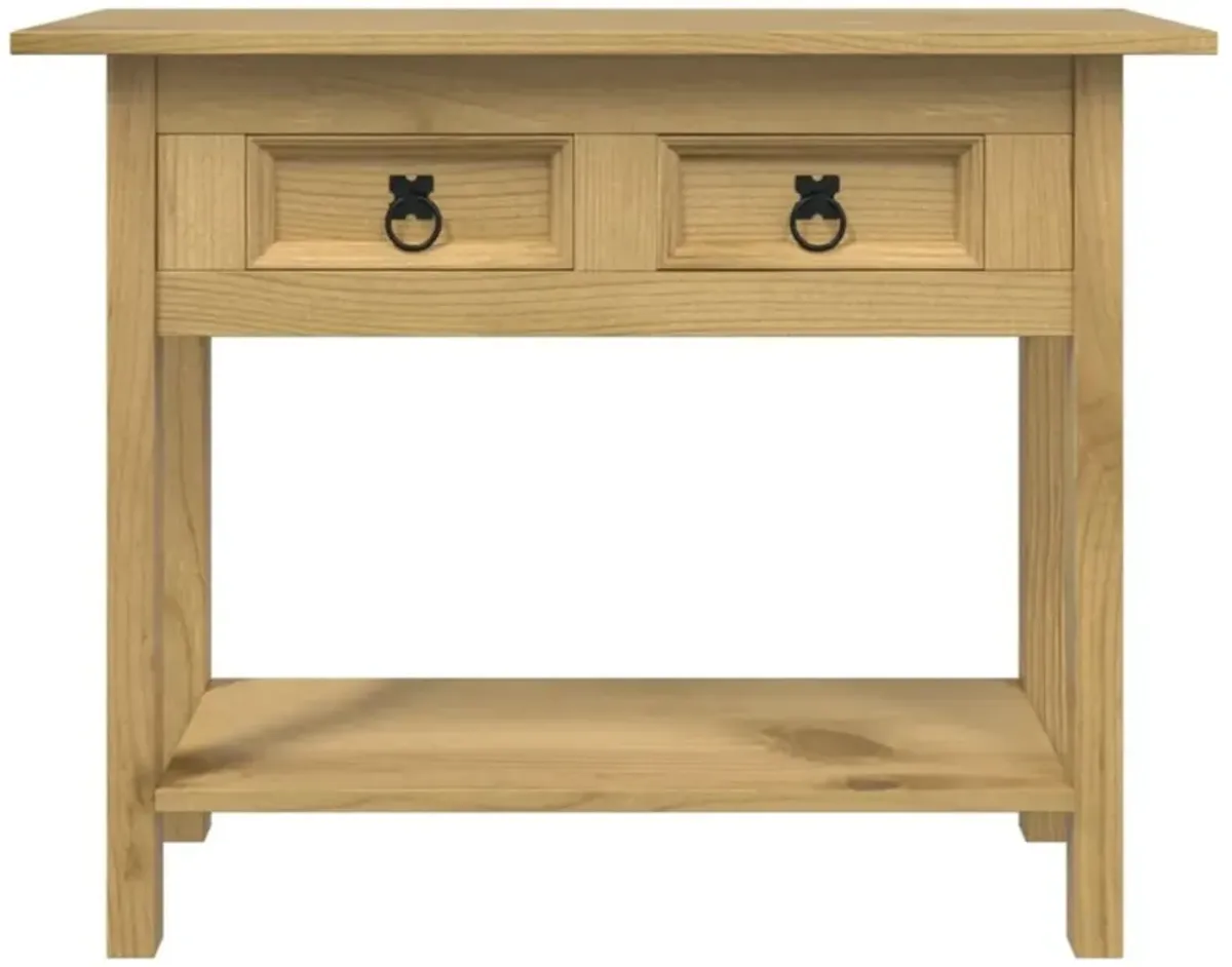 vidaXL Console Table Mexican Pine Corona Range 35.4"x13.6"x28.7"