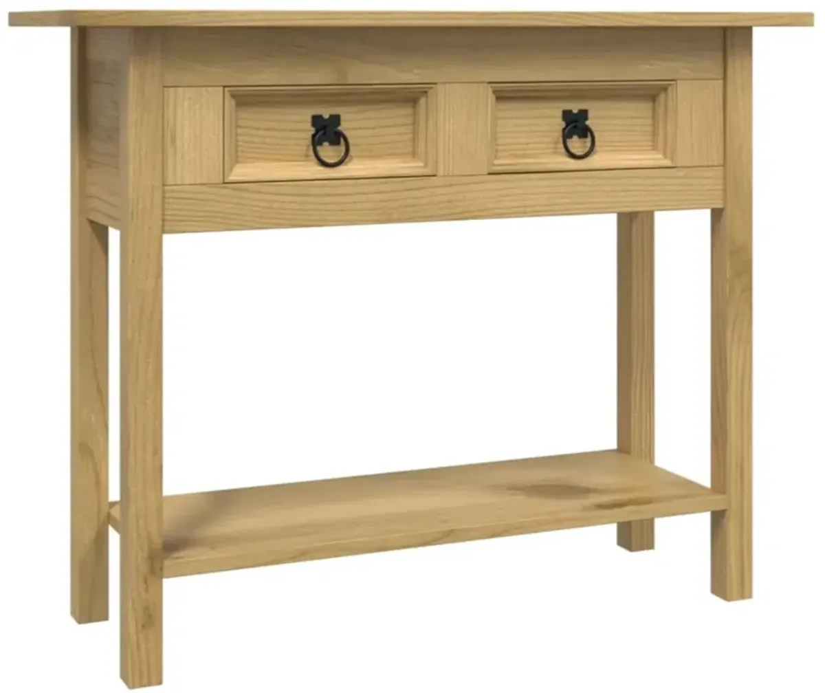 vidaXL Console Table Mexican Pine Corona Range 35.4"x13.6"x28.7"