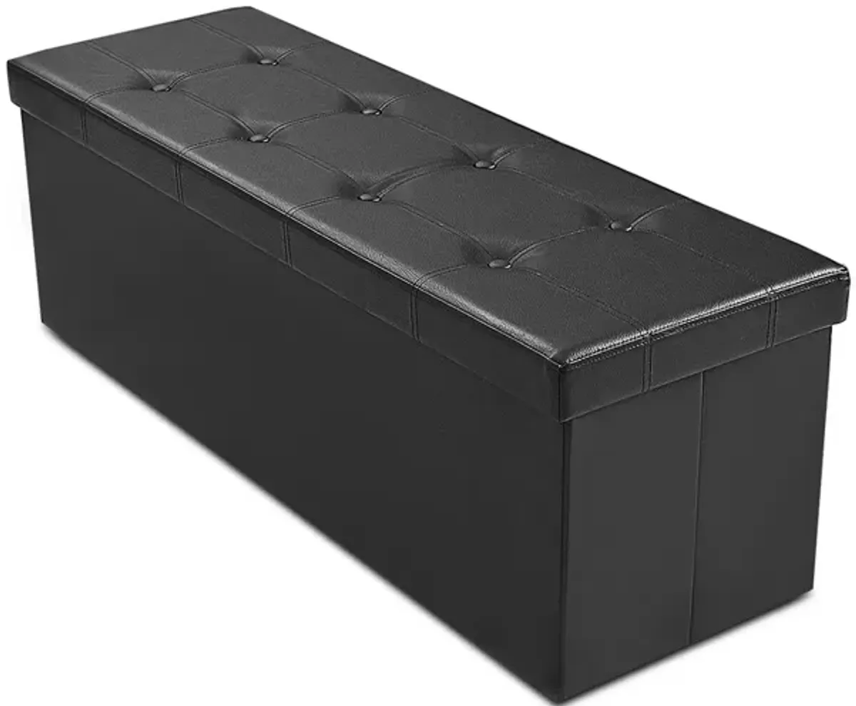 Large Folding Ottoman Storage Seat