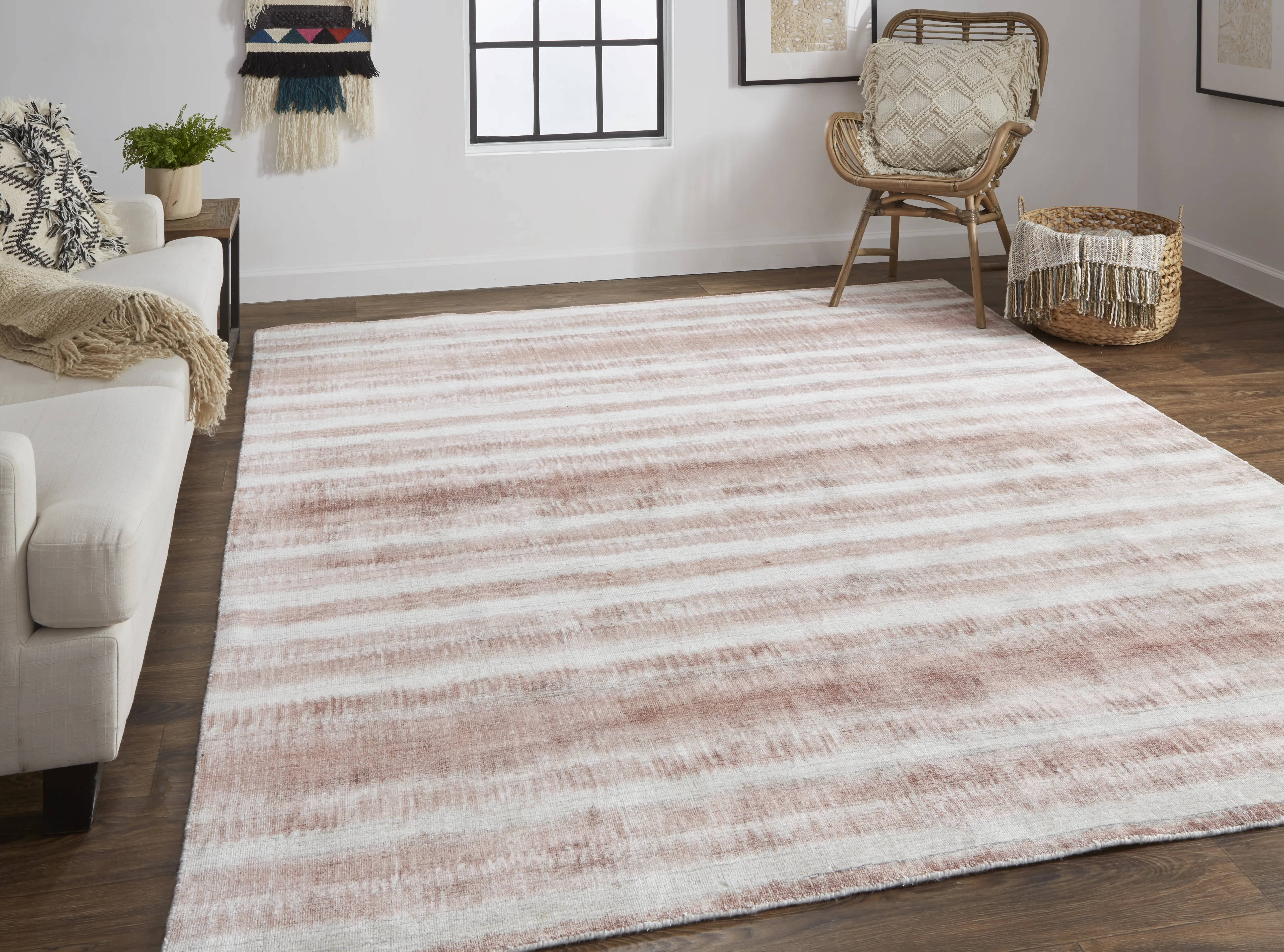 Mackay 8824F Tan/Ivory/Pink 5' x 8' Rug