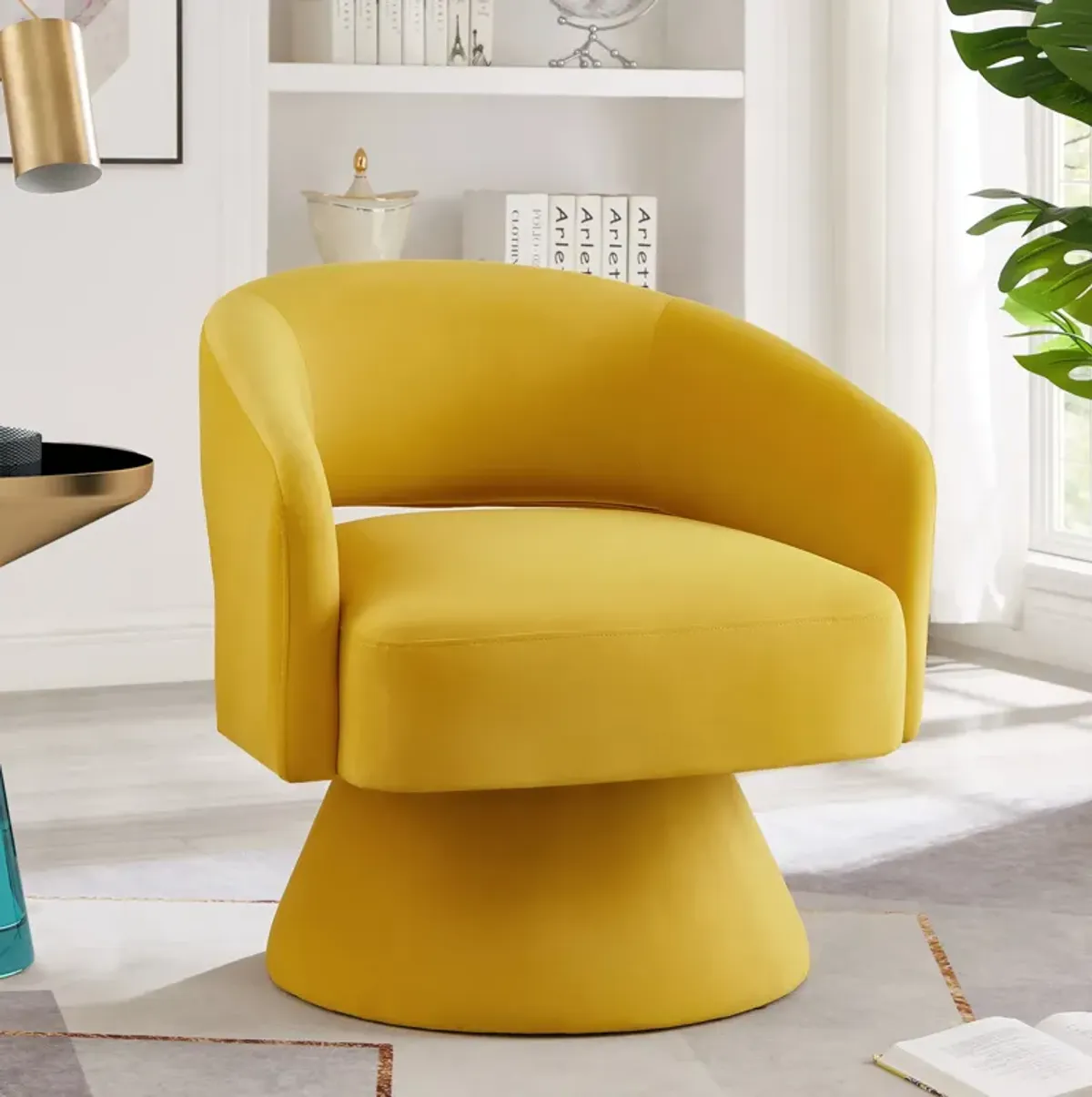 Merax Modern Swivel Barrel Chair Accent Chairs