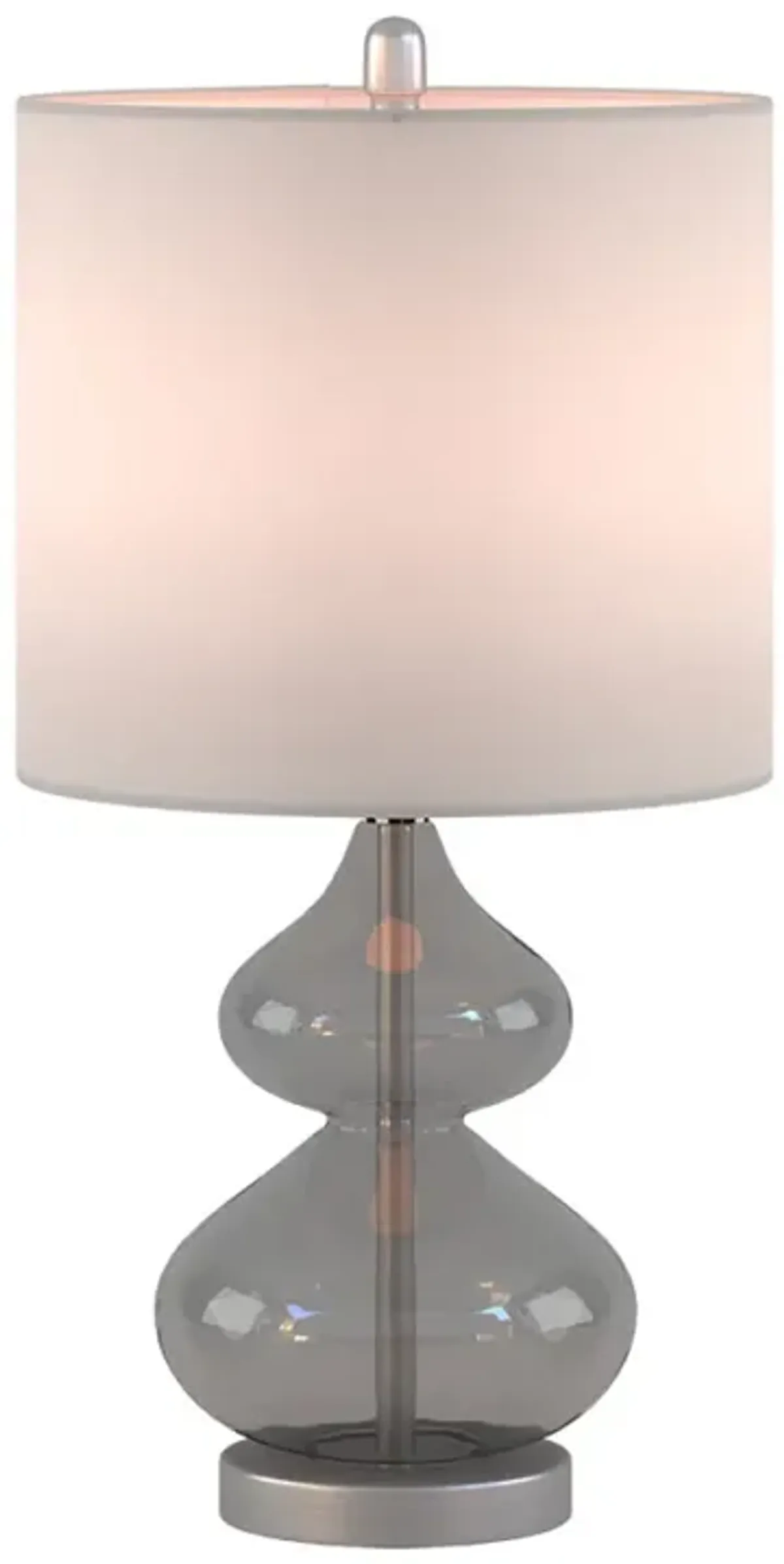 Ellipse Curved Glass Table Lamp, Set Of 2