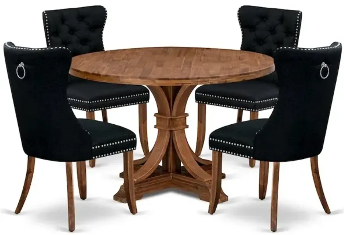 5-Piece Kitchen Set In Black Color