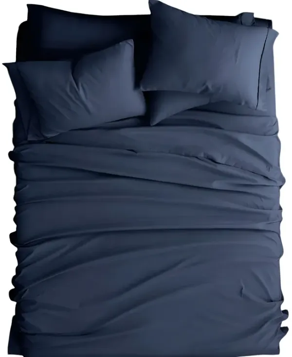 6-Piece Soft Wrinkle Resistant Microfiber and Polyester Sheet Set