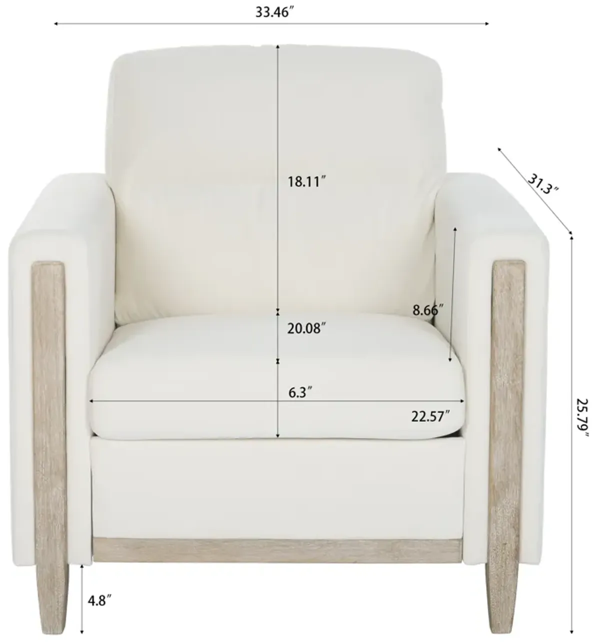 1 Seater Sofa for Living Room - Stylish and Comfortable Single Seat Couch