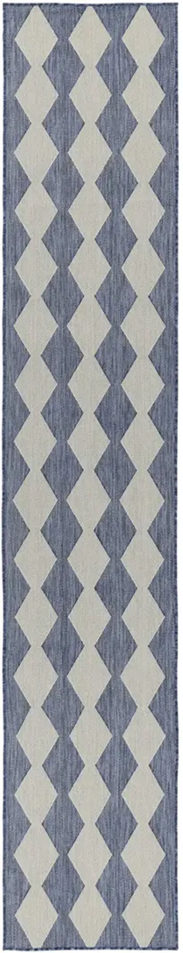 Positano POS04 Navy/Blue 2'2" x 8' Rug