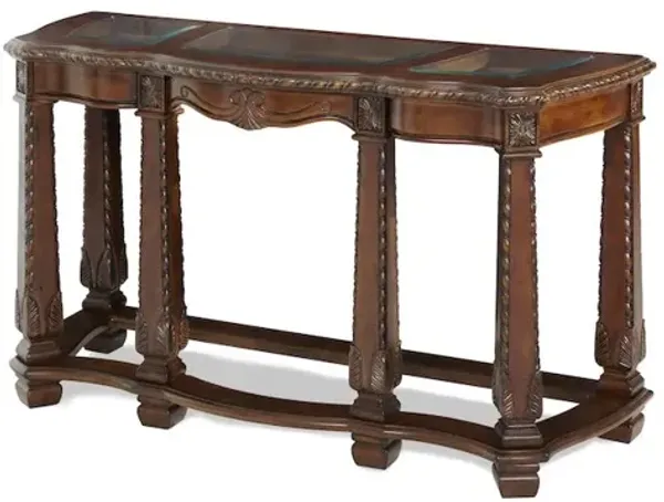 Michael Amini Windsor Court Sofa Table - Vintage Fruitwood