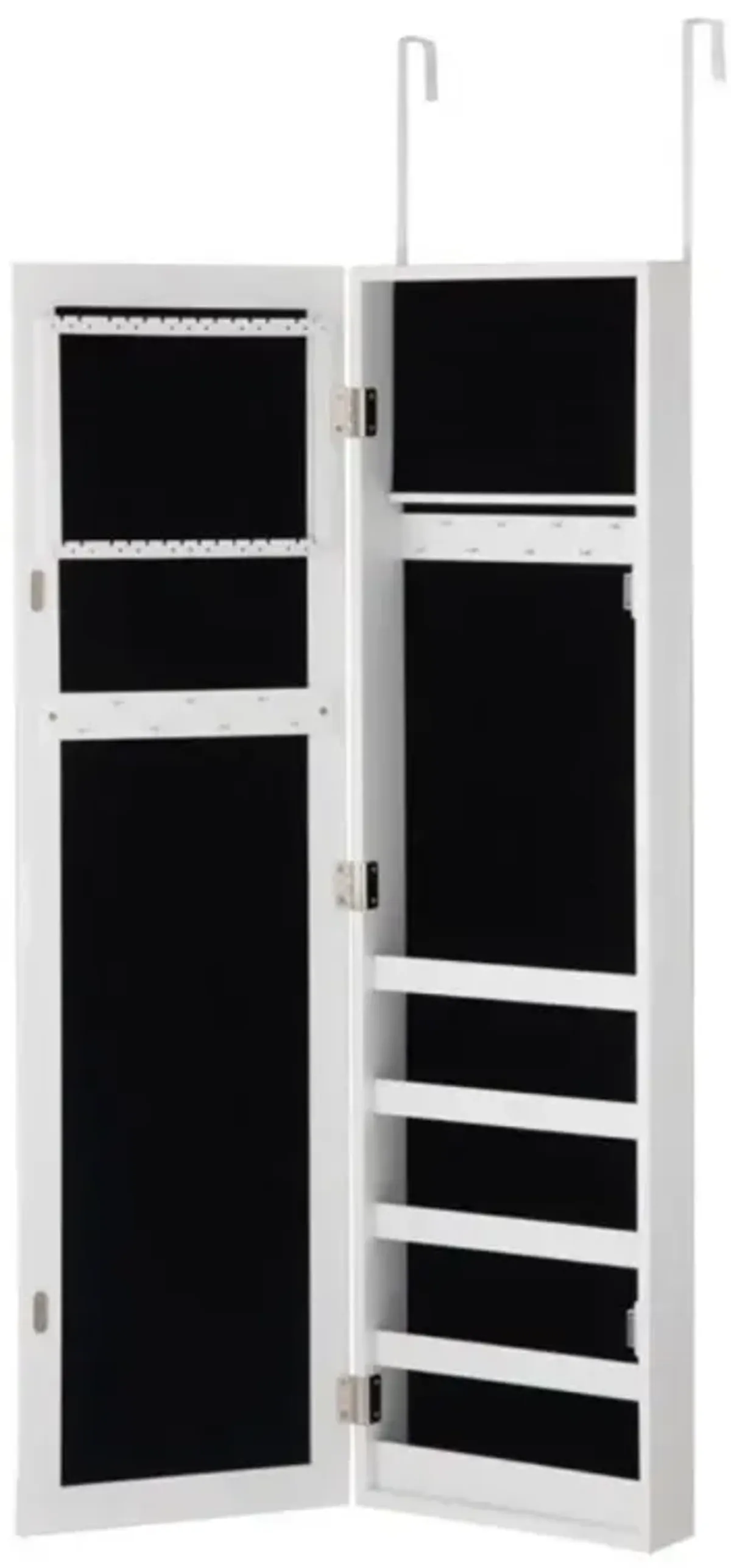 Hivvago Door and Wall Mounted Armoire Jewelry Cabinet with Full-Length Mirror