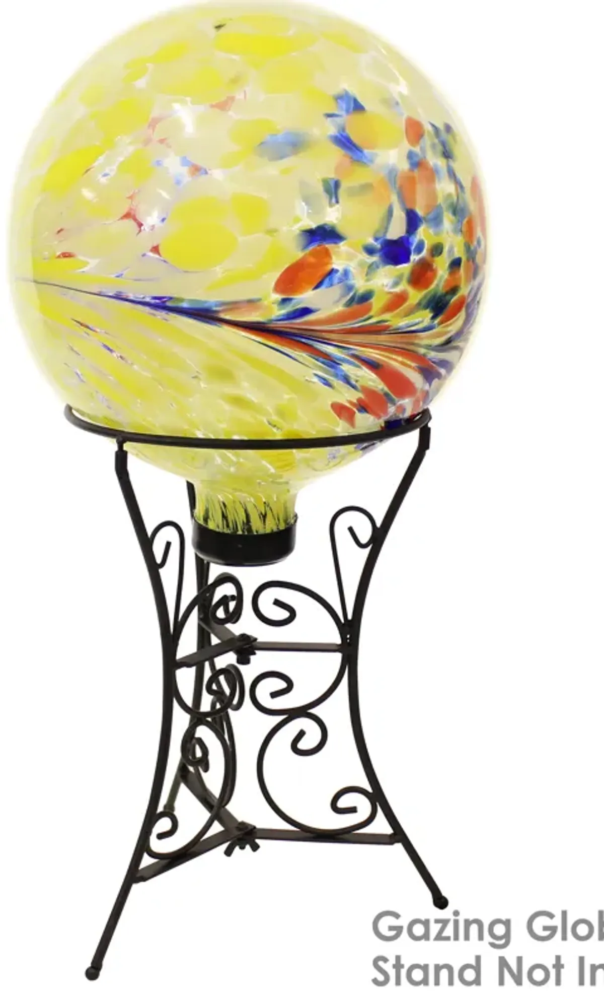 Sunnydaze Bright Summer Burst Glass Gazing Globe - 10 in - 2pk 