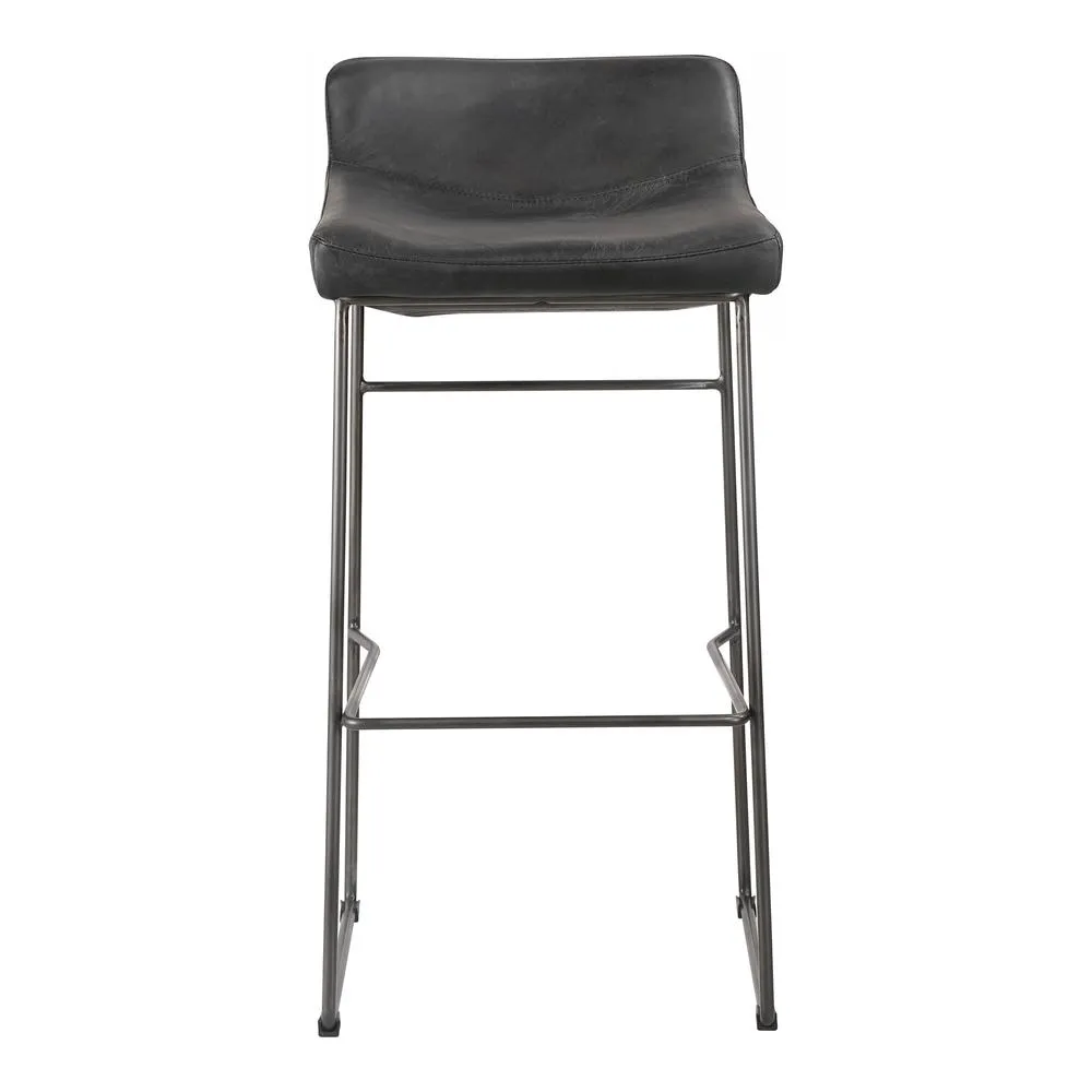 Moe's Home Collection Starlet Bar Stool Black Set Of Two